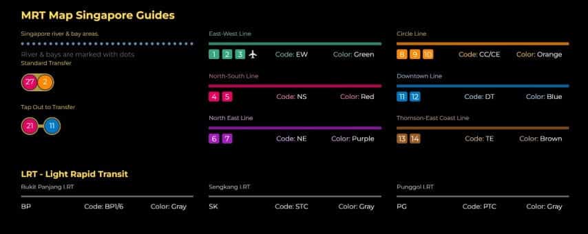 smrt map, Singapore MRT map
