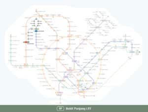 Bukit Panjang LRT Map | lrt bukit panjang map