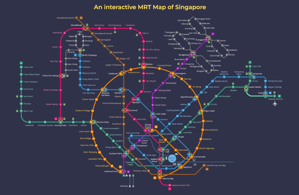 Maps - MRT Map of Singapore
