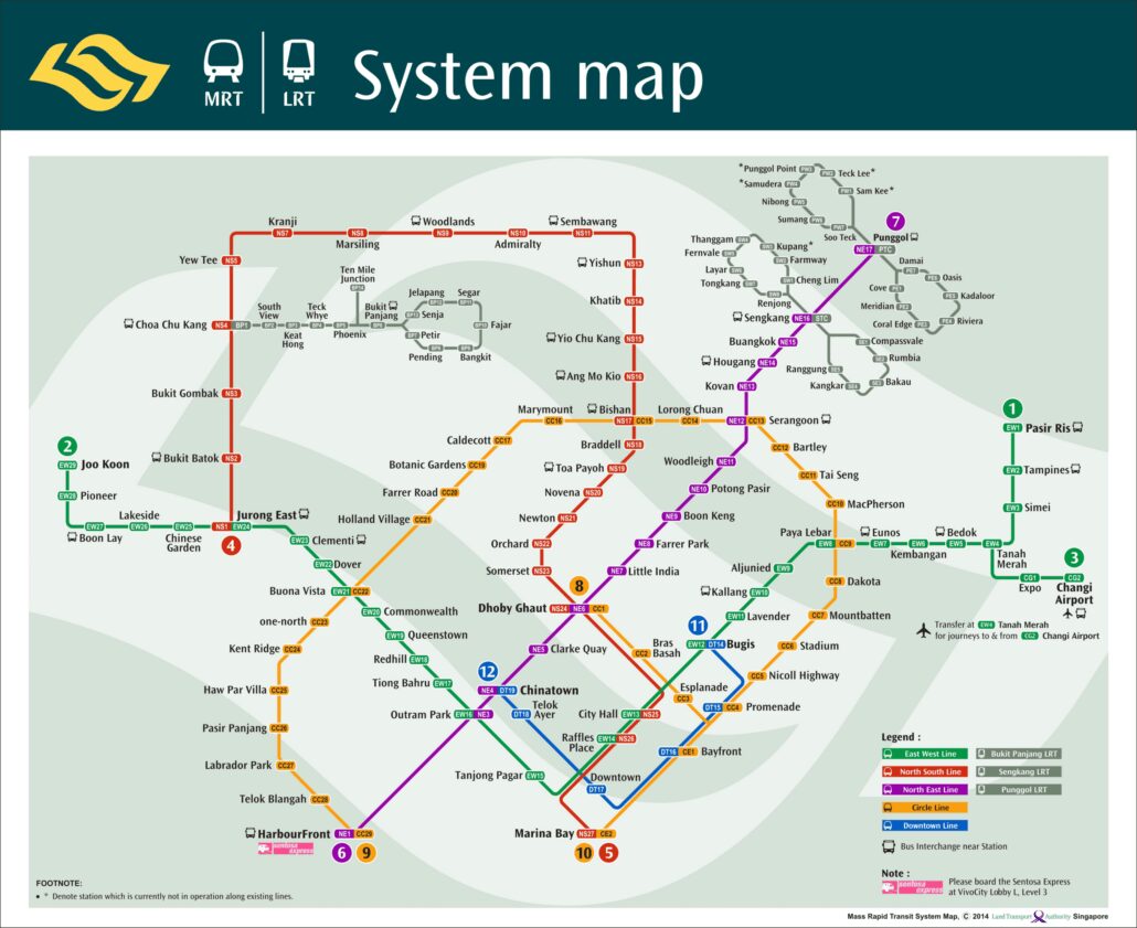 MRT Map (2014)