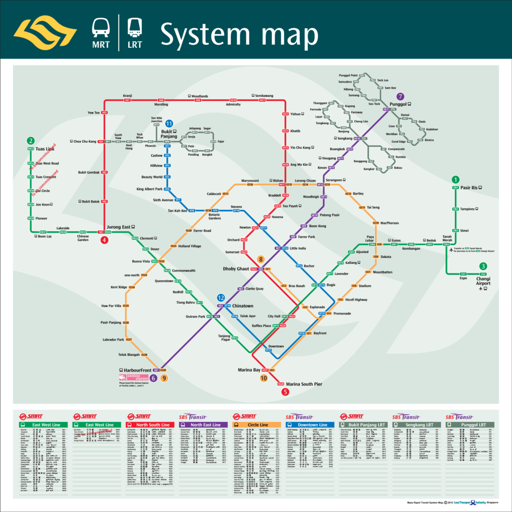 MRT Map (2015) - MRT Map of Singapore