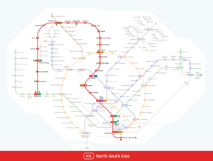 North South Line Map