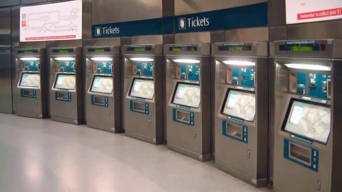 SMRT General ticketing machines