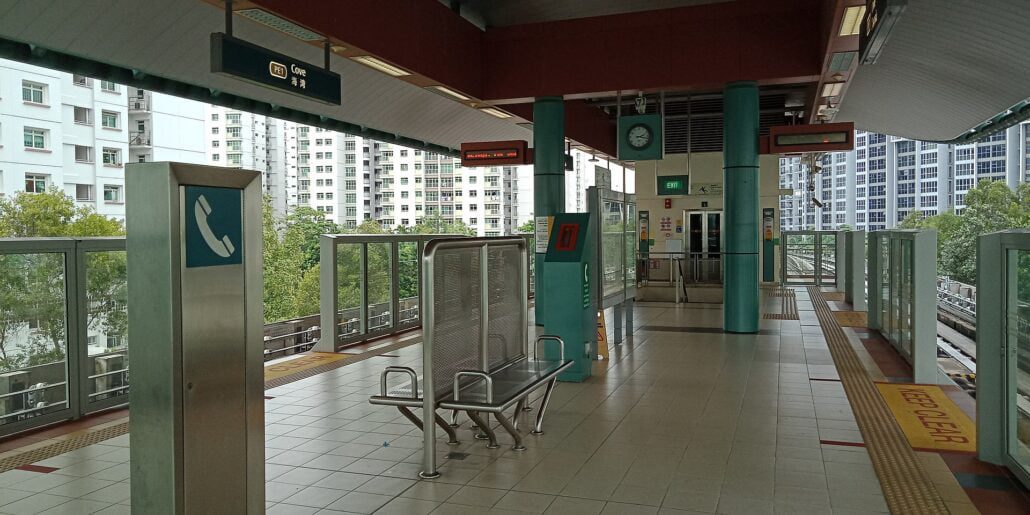 Cove LRT station on the Punggol LRT line.