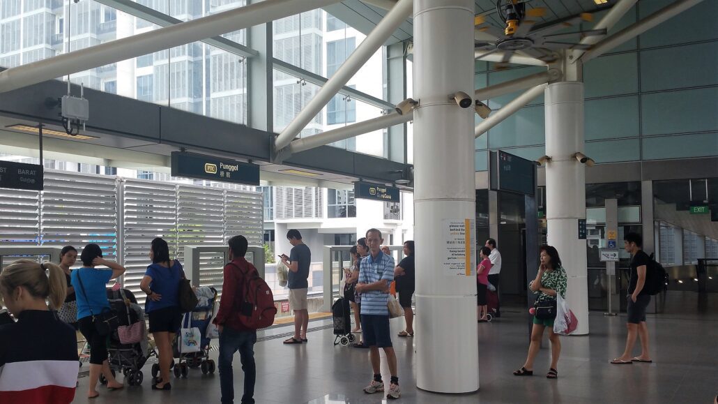 LRT Platform of Punggol