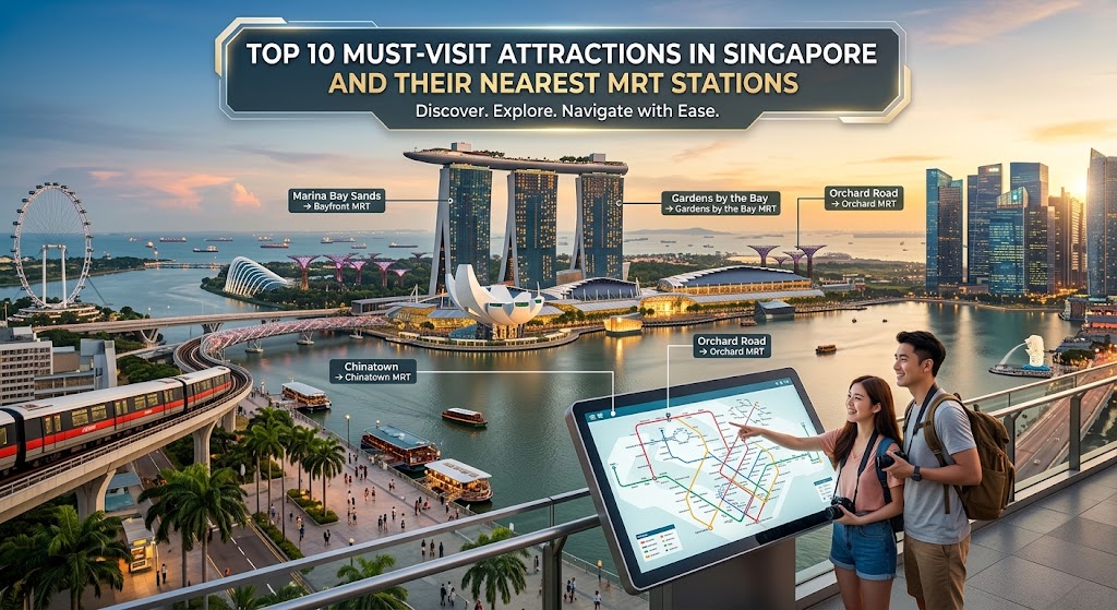 Top 10 Must-Visit Attractions in Singapore and Their Nearest MRT Stations